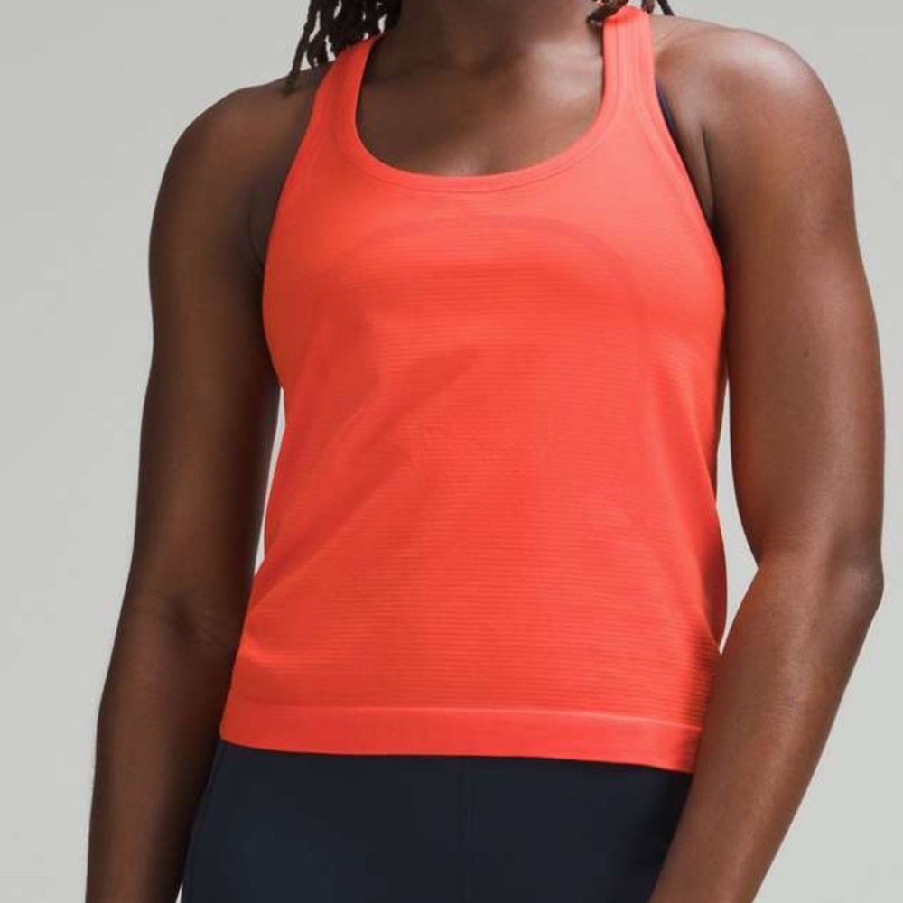 Lululemon Athletica Orange Swiftly Tech Tank Top